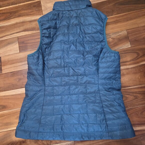 Patagonia Women’s Nano Puff Vest M – Wavy Blue Lightweight Insulated - Picture 2 of 3